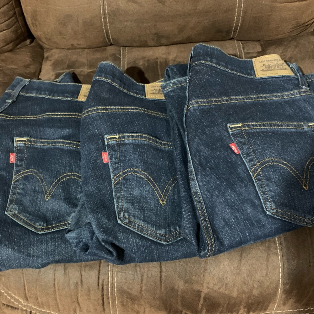 Bundle of 3 pair of vintage 529 curvy bootcut Levi’s size 10M